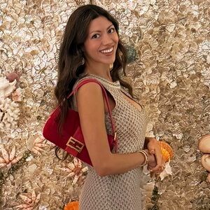 Vintage Fendi Suede Hot Pink Fuchsia Baguette